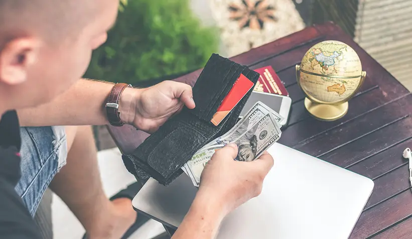 ATM bank card and Some Cash