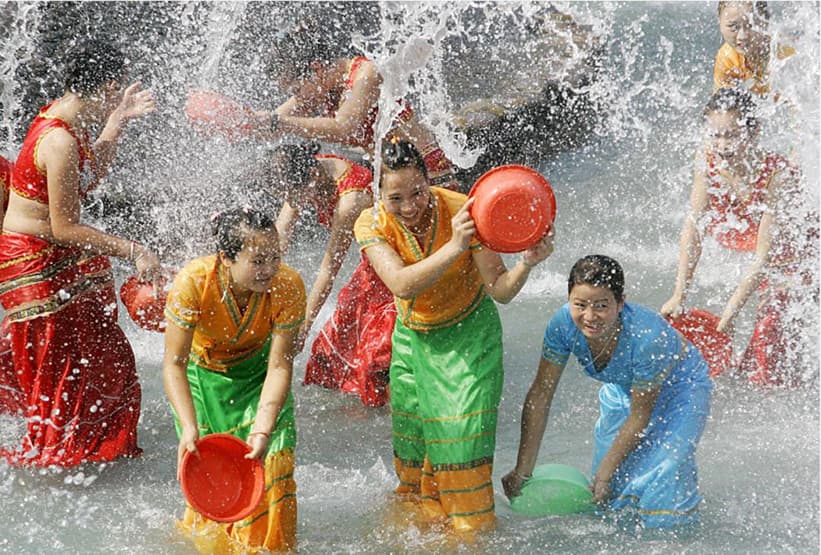 Water Splashing Festival in Yunnan
